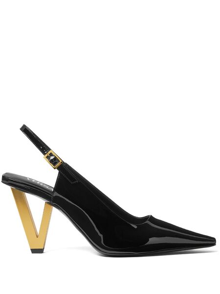  Versace Zapatos V2025 Con Tacón De 85 Mm - Negro 