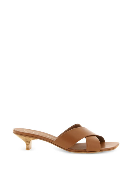  Vicini Mules Con Puntera Cuadrada - Neutro 