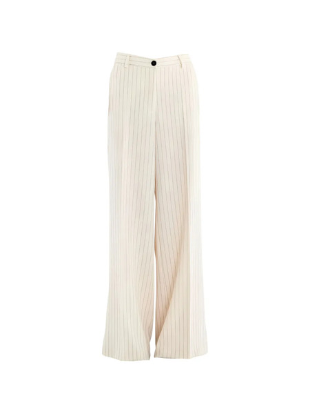  Vicolo Pinstripe-pattern Wide-leg Trousers - Neutro 