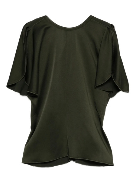  Victoria Beckham Blusa De Manga Drapeada - Verde 