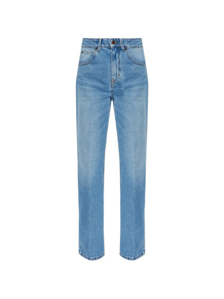  Victoria Beckham Vaqueros Con Bolsillos De Parches - Azul 