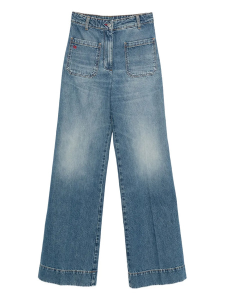  Victoria Beckham Vaqueros Con Detalle De Bolsillo - Azul 