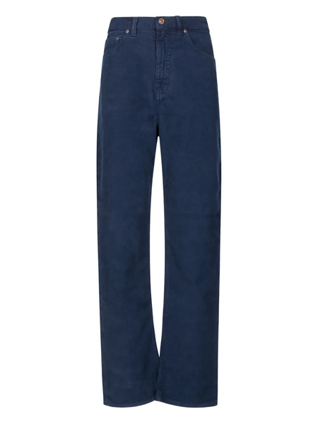  Victoria Beckham Vaqueros Con Parche Del Logo - Azul 
