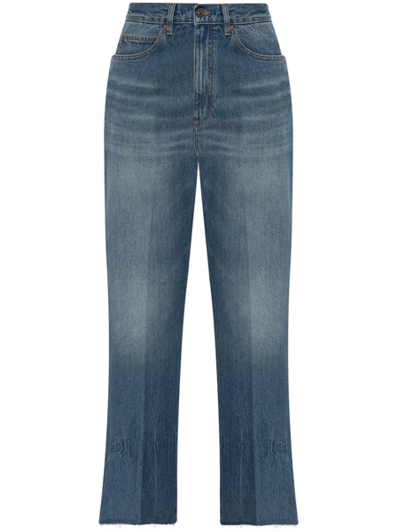  Victoria Beckham Vaqueros Relaxed Curved - Azul 