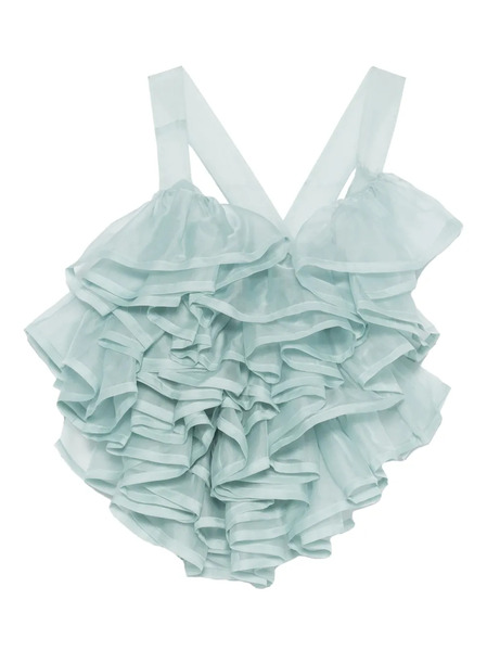  Viktor & Rolf Top Volant - Azul 