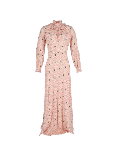  Vilshenko Vestido Largo Eleanora Con Estampado Floral - Neutro 