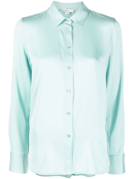  Vince Camisa Con Botones - Azul 