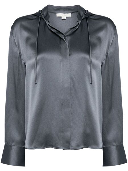  Vince Camisa Con Capucha - Azul 