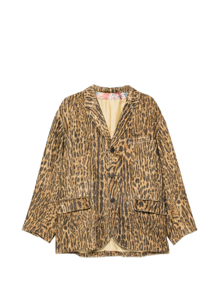  Visvim Blazer Bowen Con Estampado De Leopardo - Neutro 