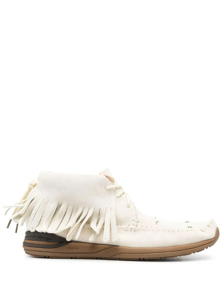  Visvim Botas Shaman-folk Con Flecos - Blanco 