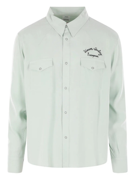  Visvim Camisa Con Logo Bordado - Verde 