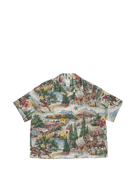  Visvim Camisa Crosby Con Estampado Gráfico - Azul 