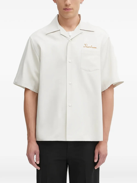  Visvim Camisa Keesey Sp Con Bordado - Blanco 