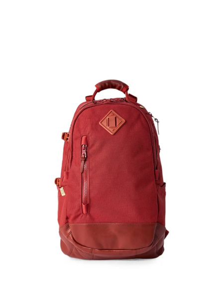  Visvim Leather-trim Backpack - Rojo 