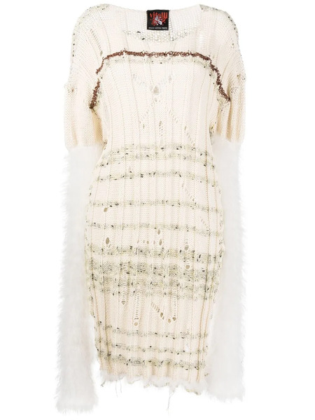  Vitelli Vestido Midi De Punto - Neutro 