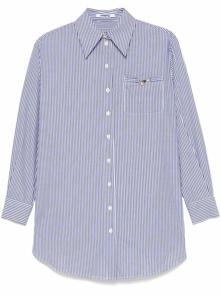  Vivetta Camisa A Rayas - Azul 