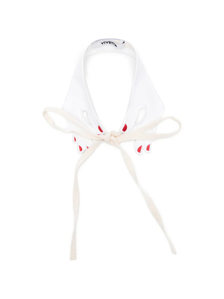  Vivetta Corbata Bordada - Blanco 
