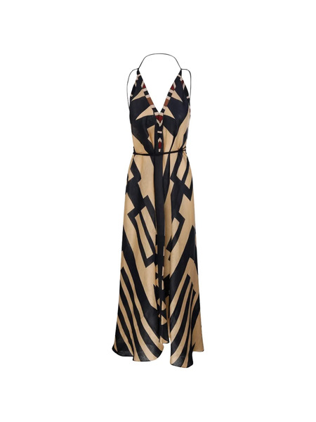  Volantis Vestido Midi Sunset - Neutro 