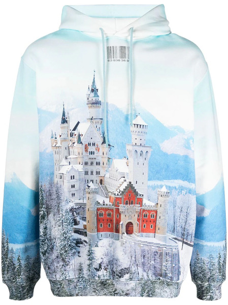  Vtmnts Sudadera Neuschwanstein Winter Con Capucha - Azul 