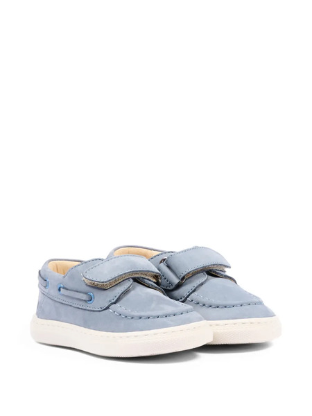  Walkey Mocasines De Piel Con Cierre Autoadherente - Azul 