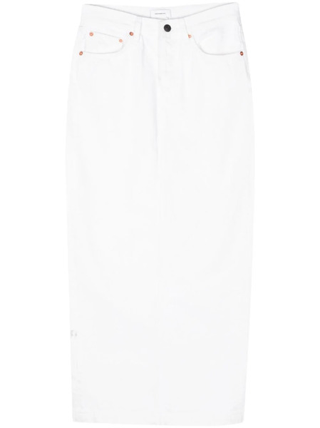  Wardrobe.nyc Falda Larga Denim Column - Blanco 