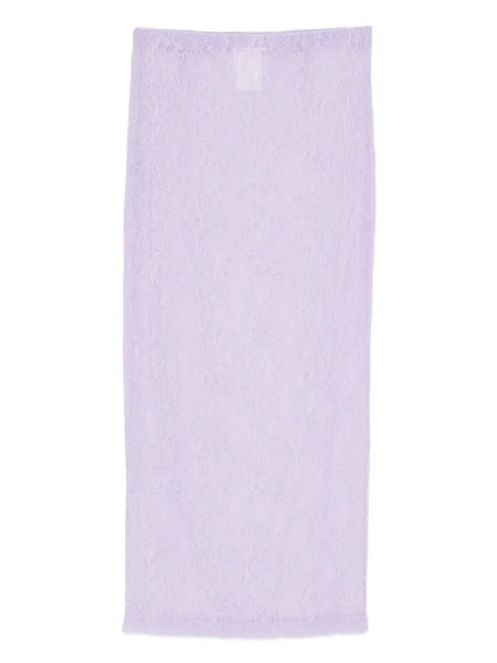 Wardrobe.nyc Falda Midi Con Encaje - Morado 