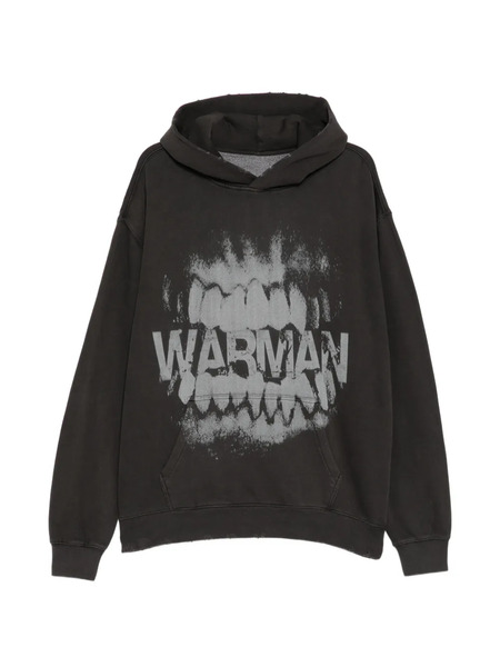  Warman Sudadera Estampada Con Capucha - Negro 