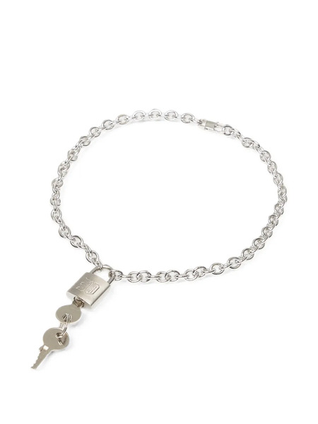  Wasted Collar Nevermind Con Candado - Plateado 