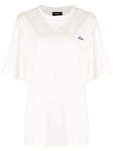  We11done Camiseta Con Logo Bordado - Neutro 