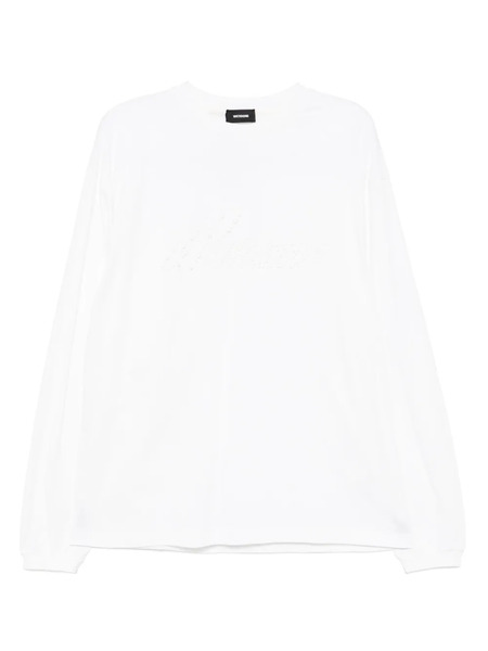 We11done Camiseta Con Perlas Artificiales - Blanco 
