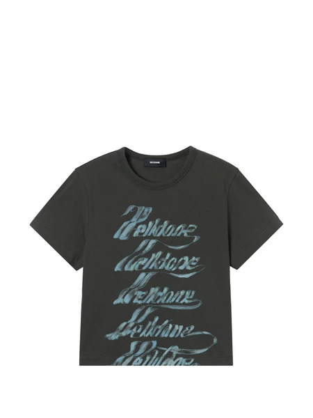  We11done Camiseta Estampada - Gris 