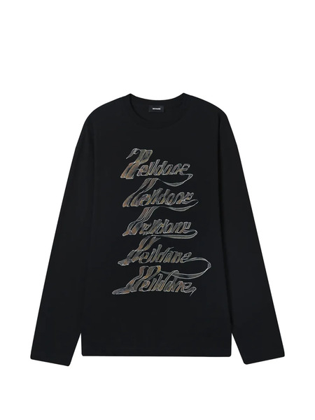  We11done Camiseta Estampada - Negro 