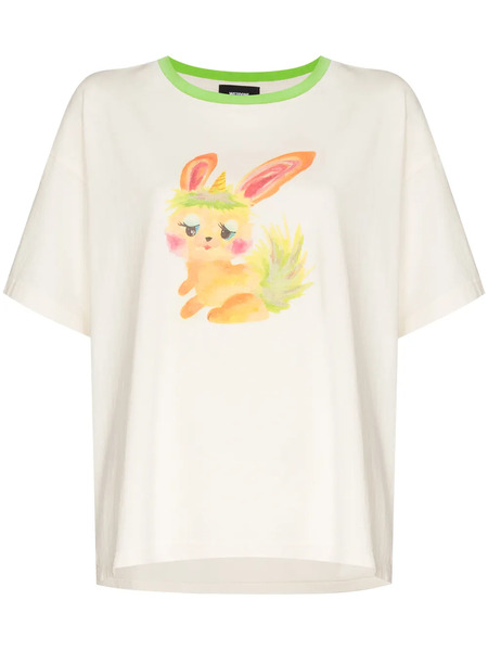  We11done Camiseta Monster Estampada - Neutro 