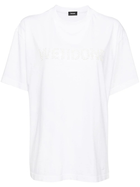  We11done Camiseta Pearl Logo - Blanco 