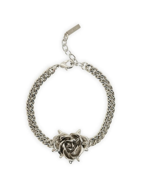  We11done Pulsera Con Detalle De Rosa - Plateado 