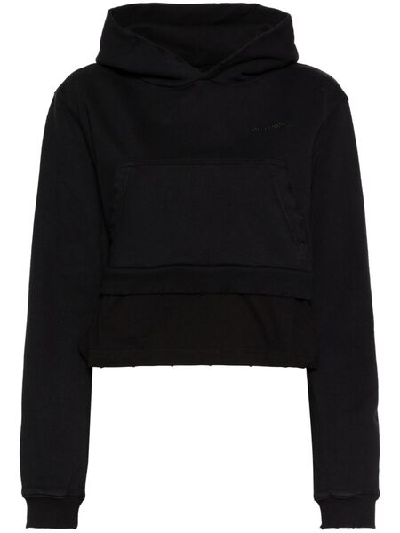  We11done Sudadera Con Capucha Y Perlas Artificiales - Negro 