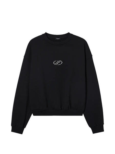  We11done Sudadera Con Cuello Redondo - Negro 