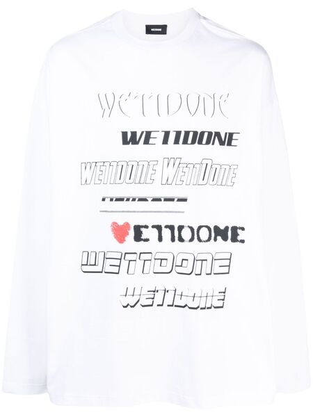  We11done Sudadera Con Logo Estampado - Blanco 