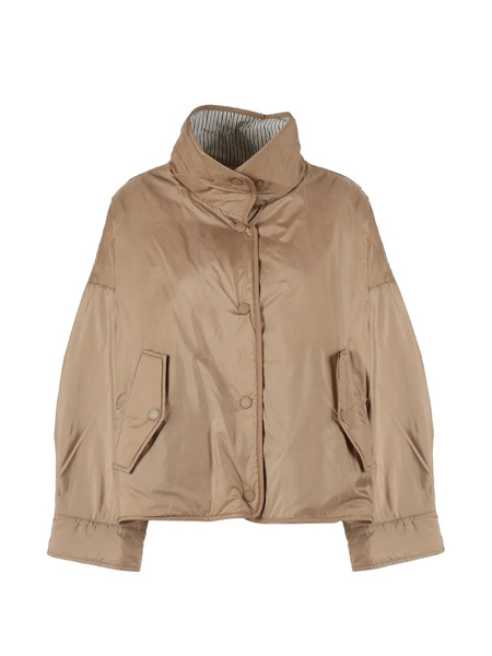  Weekend Max Mara Abrigo Corto Con Cierre De Botones - Neutro 