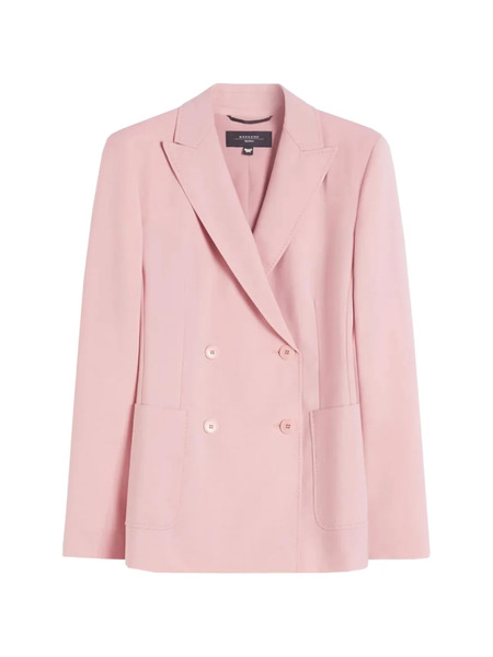  Weekend Max Mara Blazer Con Doble Botonadura - Rosa 
