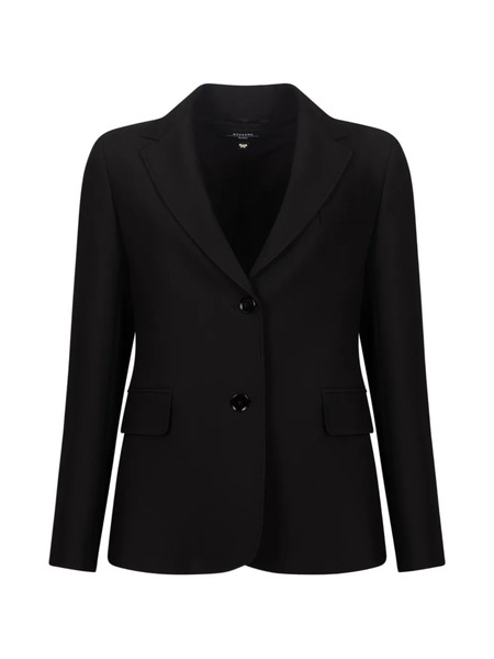  Weekend Max Mara Blazer Con Solapas De Muesca - Negro 