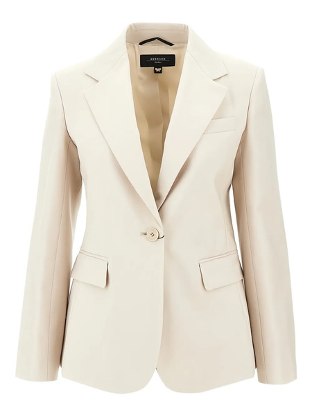  Weekend Max Mara Blazer Con Solapas De Muesca - Neutro 