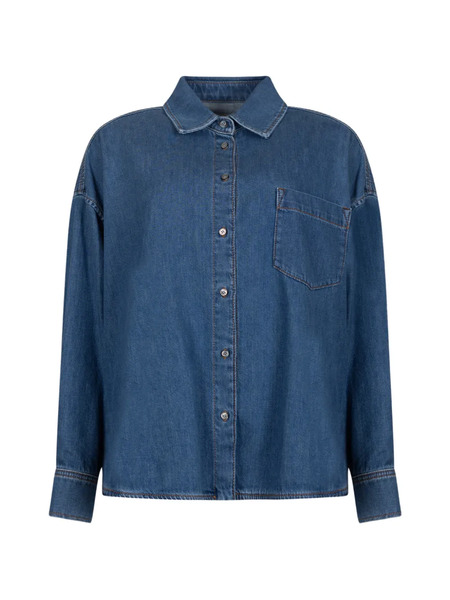  Weekend Max Mara Camisa Con Bolsillo - Azul 