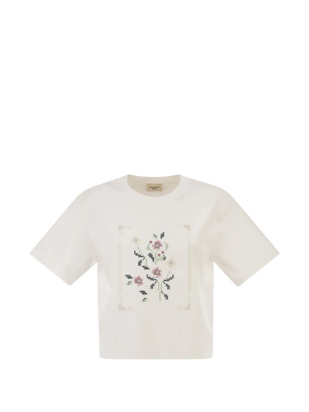  Weekend Max Mara Camiseta Con Estampado Gráfico - Blanco 