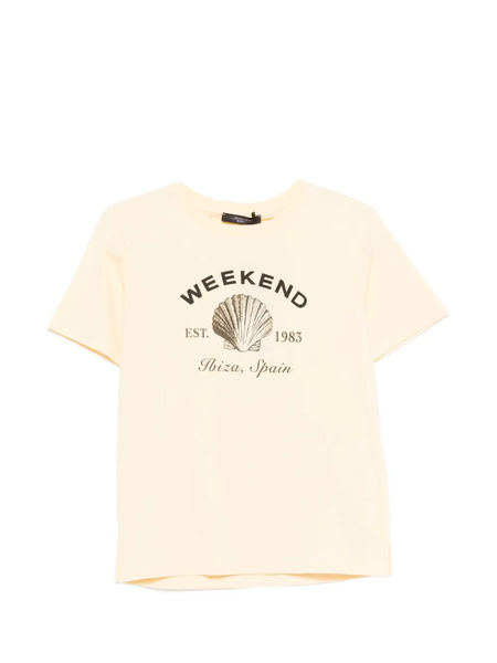  Weekend Max Mara Camiseta Estampada - Neutro 