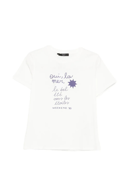  Weekend Max Mara Camiseta Wkdpantera - Blanco 