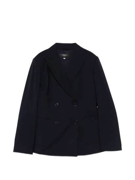  Weekend Max Mara Chaqueta Con Doble Botonadura - Azul 