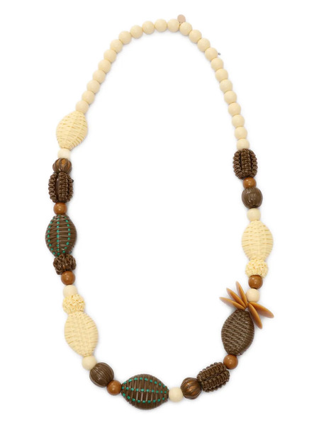  Weekend Max Mara Collar Con Detalle De Cuentas - Verde 