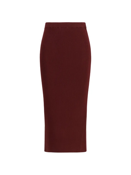  Weekend Max Mara Falda De Canalé - Rojo 