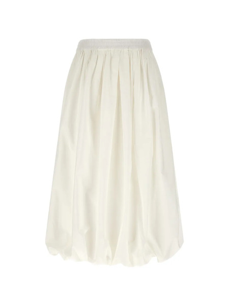  Weekend Max Mara Falda Larga Wkinuvole - Blanco 